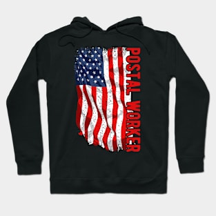 Postal worker American Flag 4th of July Patriotic USA Hoodie